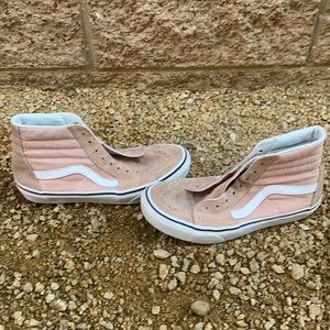 Vans pink suede skater shoe size 5
